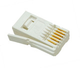 BT631A  BABT/BRITISH TELECOM 631A CONNECTOR BT / UK Type White 6 Pin Telephone Right Hand Crimp Plug 