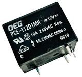 Pack of 3   PCE-112D1MH,000   General Purpose Relay SPST-NO 10A 12V