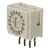 Pack of 2  94HAB16RAT  Switch Rotary DIP Hexadecimal 100MA 50V