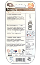  1 Pack OEM Philips HB5 9007 Standard Halogen Replacement Headlight Bulb, 12V 65/55W DOT
