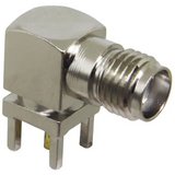 CONSMA002  Connector SMA Receptacle Female Socket 50Ohm Through Hole, Right Angle Solder :RoHS
