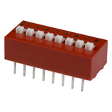 Pack of 2  78B08ST  Dip Switch SPST 8 Position Through Hole Slide (Standard) Actuator 150mA 30VDC :RoHS