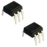 Pack of 2 4N25 Optocoupler DC-IN 1-CH Transistor With Base DC-OUT 6-Pin PDIP