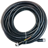 CC4030A57M300G, 1300640423 QC 4-POLE MALE/FEMALE STR/STR 30M #10/4 BLACK PVC CABLE