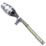 36275 Straight Male Connector Strain-Relief Cable Grip 0.562" ~ 0.687" (14.2mm ~ 17.5mm) Aluminum 2" NPT Silver 1300970179, RoHS