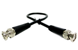 RG-58 BNC-BNC Coax Cable 50 Ohm; Molded End 12"