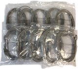 Pack of 10   10' ft Cat5E Patch LAN Network Ethernet Cables STP SHIELDED