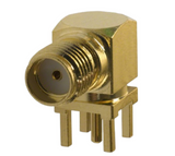 901-143-6RFX  SMA Connector Jack, Female Socket 50 Ohms Through Hole, Right Angle Solder