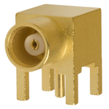 Pack of 2  133-3701-311  MCX Connector Jack, Female Socket 50 Ohms Through Hole, Right Angle Solder :RoHS