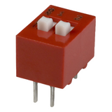 Pack of 4  78B02ST  Dip Switch SPST 2 Position Through Hole Slide (Standard) Actuator 150mA 30VDC :RoHS, Tube