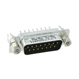Pack of 4  L717SDAH15POL2RM8  Connector 15 Position D-Sub Plug, Male Pins :RoHS