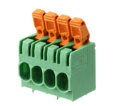 Pack of 2 1792122  Terminal Block Horizontal with Board  4 Position Wire to Board 0.295" (7.50mm) Through Hole