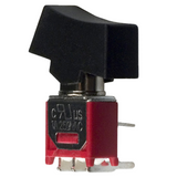 Pack of 4  400MSP1R6BLKM6QE  Rocker Switch SPDT 3A (AC/DC) 120 V Through Hole, Right Angle :RoHS