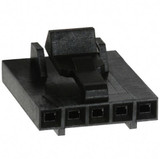 Pack of 10   104257-4   Connectors Receptacle 5 Rectangular - Housings Black 0.100" (2.54mm) : RoHS