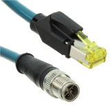 1203410505   Cable Assembly Circular 08 pos Male to RJ45, 8p8c 16.40' (5.00m), WM1725