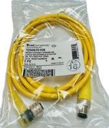 1200670108   Micro-Change Single Keyway Double-Ended Cordset 4 Position Female Right Angle to Male Straight 22 AWG PVC 2m, CAT#8840P7A09M020