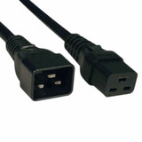 P036-006 Cable 6.00' (1.83m) Power Cord Black IEC 320-C20 To IEC 320-C19 SJT : RoHS