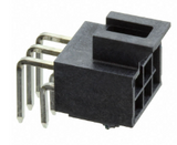 Pack of 4 1053141206 Connector Header Through Hole, Right Angle 6 position 0.098" (2.50mm)