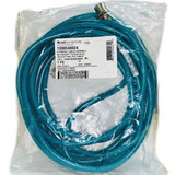 ERWPAB3002M050 1300540024 Ethernet Cable Assembly M12 RECEPT TO RJ45 Plug 5M #24/4 Teal PVC Cable