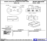 R107.003.010 RADIALL RF / Coaxial Connector, UMP Coaxial, Right Angle Jack, Solder, 50 ohm, Brass