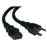 P007-003 Power Cord 3.00' (914.4mm) Black NEMA 5-15P To IEC 320-C13 SJT : RoHS