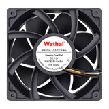 Dual Ball Fan 120mm x 38mm PWM Computer PC Case Fan 12V 4pin 5300rpm High Airflow Duall Ball CFM FG DC Brushless Cooling (No screws included) : RoHS