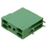 Pack of 11 1843075 Terminal Block Header 4 Position, Male Pins, Shrouded (4 Side) 0.150" (3.81mm) 90°, Right Angle Through Hole : RoHS