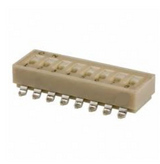 90HBW08P  Dip Switch SPST 8 Position Surface Mount Slide (Standard) Actuator 25mA 24VDC