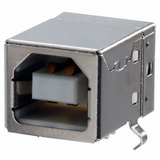 AU-Y1007 Connector Receptacle Type-B USB1.1 4 Position Through Hole, Right Angle