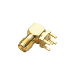 Pack of 4 PCB.SMAFRA.HT Connector SMA Jack R/A 50OHM PCB, RoHs