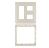 WN6005W-8 Full Color Modern Plate 2-Gang 5-Device