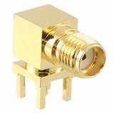 Pack of 4 5-1814400-2 Connector SMA Jack R/A 50 OHM PCB, RoHs