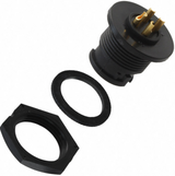 7282-4PG-300 Connector Receptacle 4 Position Circular Gold Solder Cup