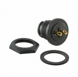 7382-2SG-300 Conn RCPT Female 2P Gold SLDR Cup