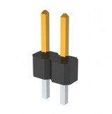 Pack of 4 PBC02SAAN Connector Header 2 position 2.54mm Vert Through Hole, RoHs