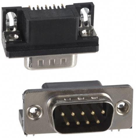 Pack of 4 182-009-113R531 Connector 9 Position D-Sub Plug, Male Pins ...