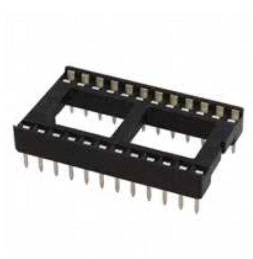 Pack of 10 390262-1 Row Spacing Socket Tin Through Hole 24 (2 x 12) Pos DIP, 0.3" (7.62mm)