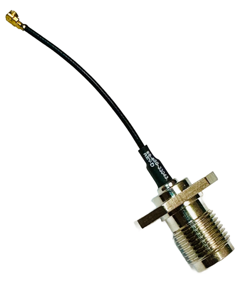 095-686-33043 Cable Assembly AMC Jumper To TNC(F) 2 Hole Flange 1.37MM, Rev D