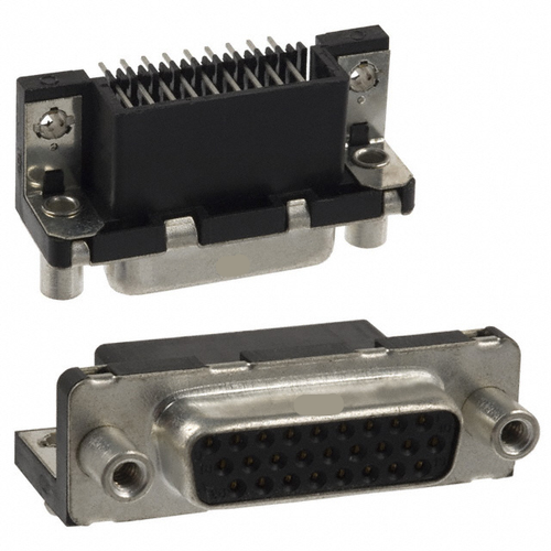 Pack of 4 ICD26S13E4GV00LF Connector D-Sub HD RCPT 26P R/A SLDR, RoHs