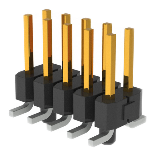 Pack of 2  TSM-105-01-S-DV-A-P-TR   Connector Header Surface Mount 10 position  2.54MM 
