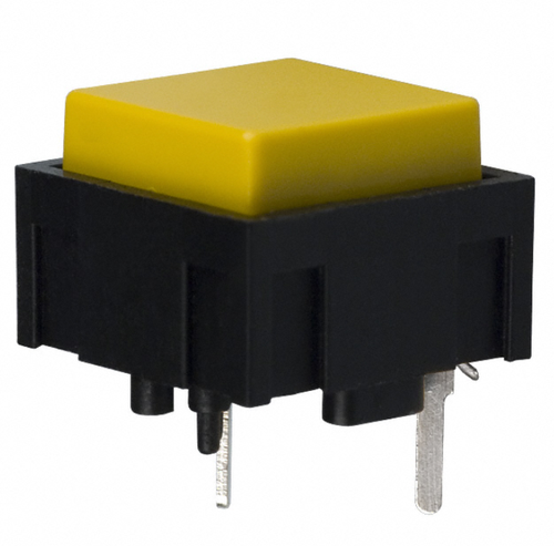 320.01E11YEL Tactile Switch SPST-NO Top Actuated 0.025A 50V Through Hole, Rohs