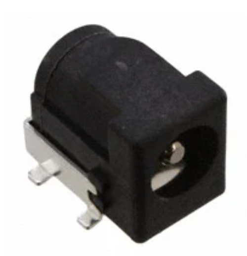 Pack of 4 PJ-002BH-SMT-TR Power Barrel Connector Jack 2.50mm ID (0.098"), 5.50mm OD (0.217") Surface Mount, Right Angle