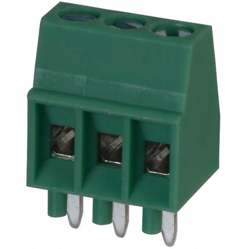 Pack of 6 1725669 Conn Terminal Block 3 Position 2.54mm Through Hole, Rohs