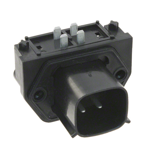 19437-0029 Connector Header Panel Mount, Through Hole, Right Angle 4 position 0.300" (7.62mm), Rohs