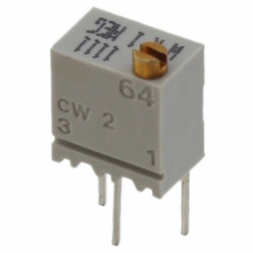 Pack of 4 64WR500LF Trimmer 500 OHM 0.25W PC Pin Top, Rohs