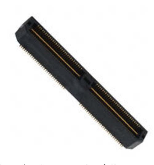 Pack of 2 QTH-060-01-L-D-A-K-TR Connector 120 Position Header, Outer Shroud Contacts Surface Mount Gold