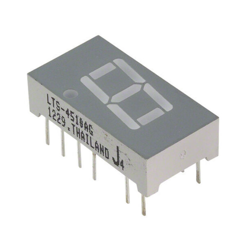 LTS-4510AG LED Display Module 7SEG 0.4" SGL GRN 14DIP, Rohs