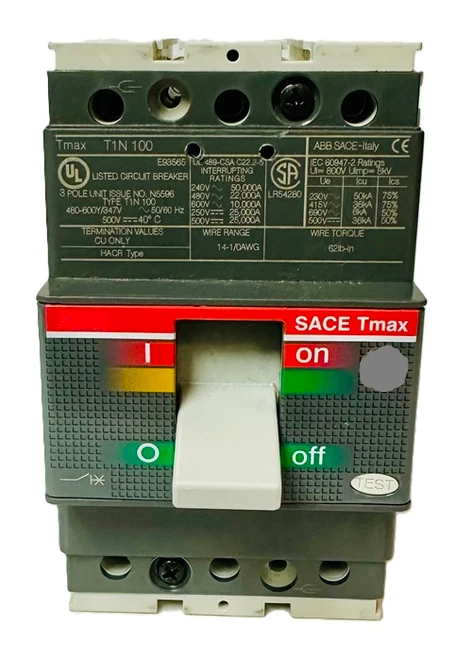 T1N100 Circuit Breaker Sace Tmax 100A, 3 Poles