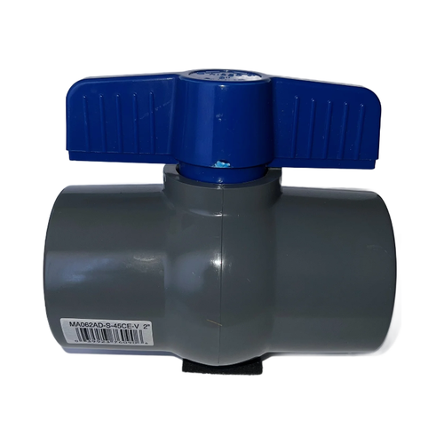 MA062AD-S-45CE-V Ball Valve - Socket, Compact Economy, PVC 80