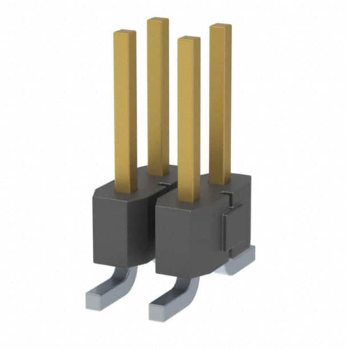 Pack of 10 TSM-102-01-F-DV Connector Header Surface Mount 4 position 0.100" (2.54mm), RoHs